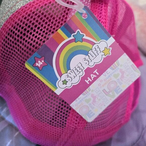 Multicolored birthday girl sparkle baseball cap - Picture 4 of 12